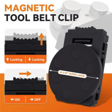 4pcs Tool Holster Belt Clip Magnetic Tool Holster with Belt Clip-Magnetic Tool Holder for Belts for Screwdrivers