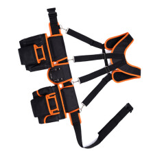 Suspender Tool Belt with Pouches Heavy Duty Construction Tool Belt Work Belt Tool Organizer Carpenter Tool Belt