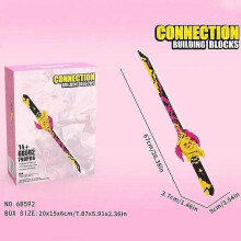 (68592) Ninja Katana Building Blocks - Samurai Sword Toy for Kids and Adults - Anime Butterfly Nichirin Knife