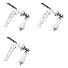 3X Ceramic Toilet Flush Handle, Toilet Handles Flush Lever Traditional Victorian Style Toilet Handle Replacement Kit