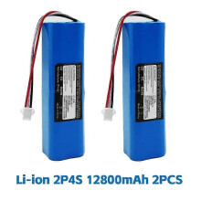 (XM 2P4S 12800mAh2PCS) 2024 100% Original For XiaoMi Viomi S9 Lydsto R1 Roidmi Eve Plus 14.4V Lithium Battery 2P4S 5200mAh 68