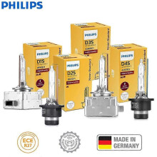 (D2R) Philips D1S D2S D2R D3S D4S Xenon HID Standard Car Original Headlight 35W 4200K White Genuine Lamp Replacement