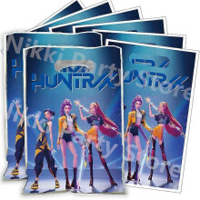 (Gift Bags-16.5x25cm 10pieces) Kpop Demon Hunters Party Bags - Plastic Gift Bags for Candy, Baby Showers & Girl's Birthday Decor