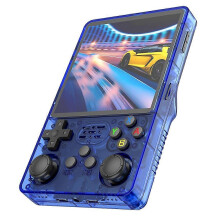 (R36PLUS Blue 64G) R36S R36Plus Retro Handheld Game Console Linux 64-bit System 4" IPS Monitor RK3326 Portable Pocket