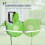 Outsunny Carrete Verde 35.5 x 11.5 x 27.5 cm 4