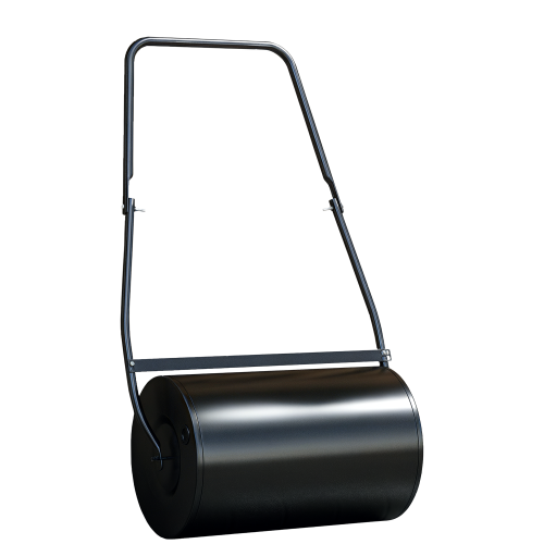 Durhand Rodillo de Césped Negro 60 x 32 x 105cm