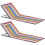 Outsunny Set 2 Esteras Playa Multicolor 124 x 53 x 45 cm 1