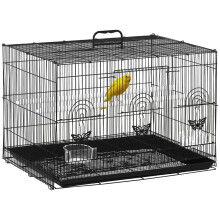 Jaula para Pájaro Negro 60 x 41 x 41 cm