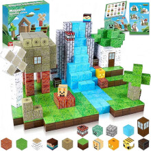 (100pcs model 19) Magnetic Building Blocks for Kids - DIY Assembly Toy for Creative Play and Gifts