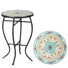 Mesa de Jardín Azul 35.5 x 35.5 x 53.5 cm