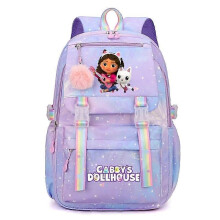 (04 Size 44x30x22cm) New Gabby Dollhouses School Backpack For Girls Kawaii Cartoon School Bag Cute Girls School Supplies Kids