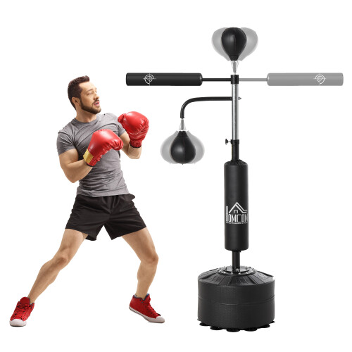 Homcom Saco Boxeo Pie Negro 88 x 50 x 230 cm