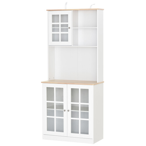 Homcom Armario de Cocina Blanco 80 x 37 x 183cm