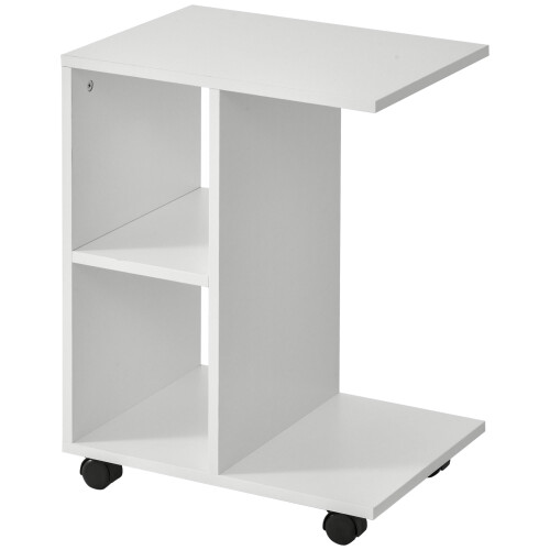 Homcom Mesa lateral Blanco 45 x 35 x 58 cm