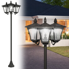Farol de Jardín Negro 51.5 x 47 x 182.5 cm