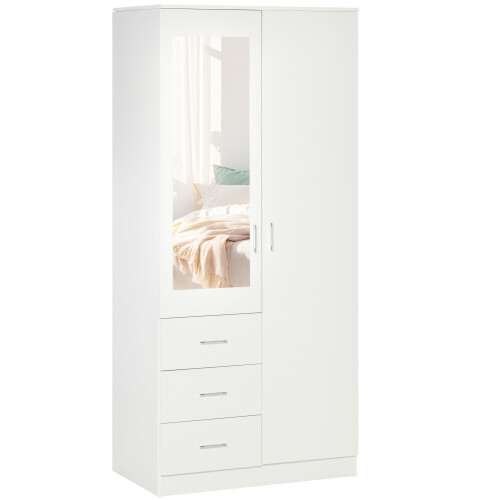 Homcom Armario Blanco 80 x 50 x 180 cm