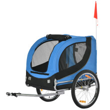 Remolque Bicicleta de Mascota Azul 130 x 73 x 90 cm