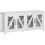 Homcom Mueble de TV Blanco 130 x 35 x 60 cm 1