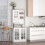 Homcom Armario de Cocina Blanco 80 x 37 x 183cm 2