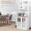 Homcom Armario de Cocina Blanco 80 x 37 x 183cm 4