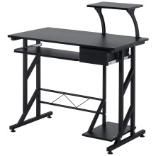 Mesa de Ordenador Negro 90 x 50 x 100 cm