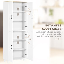 Alacena de Cocina Blanco 60 x 30 x 171 cm