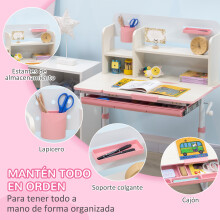 Pupitre Infantil Rosa 80 x 52 x 109 cm