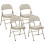 Homcom Sillas Plegable Beige 45 x 46 x 78 cm 1