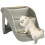 PawHut Escalera para Perro Gris 49 x 38 x 38 cm 1