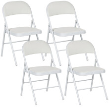Sillas Plegable Blanco 45 x 46 x 78 cm