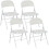 Homcom Sillas Plegable Blanco 45 x 46 x 78 cm 1