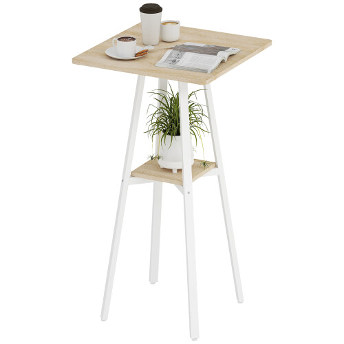 Homcom Mesa de Bar Marrón 55 x 55 x 95 cm