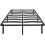 Homcom Estructura de Cama Negro 140 x 190 x 32 cm 1