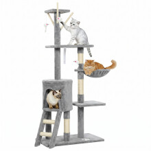 Árbol para Gato Gris 60 x 35 x 134 cm