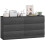 Homcom Cómoda para Dormitorio Negro 140 x 40 x 71 cm 1