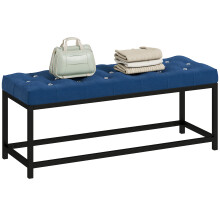 Pie de Cama Azul 117 x 40 x 48 cm