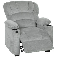 Sillón Reclinable Eléctrico Gris 96 x 90 x 105 cm