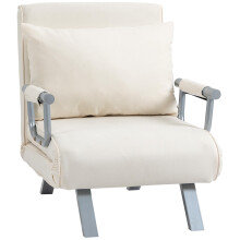 Sofá Cama Individual Beige 65 x 69 x 80 cm