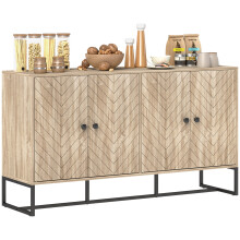 Aparador de Salón Marrón 140.5 x 40 x 81.5 cm