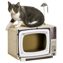 Rascador para Gato Marrón 43 x 23 x 32.5 cm
