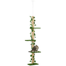 Árbol para Gato Verde 37 x 21 x 242 cm