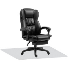 Silla con tapete negro 68.5 x 68.5 x 121 cm