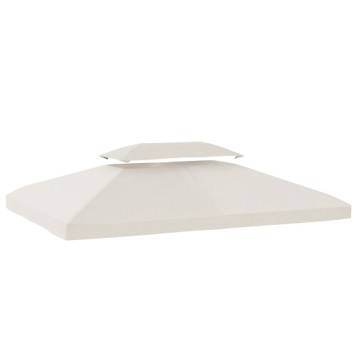 Outsunny Techo de Repuesto Beige 400 x 300 cm
