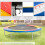Homcom Cojín Borde Cama Elástica Multicolor Ø305 cm 6