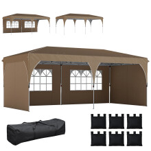 Carpa Plegable Beige 595 x 300 x 275 cm