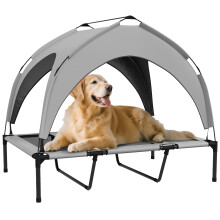Cama para Perro Gris 106 x 76 x 94 cm