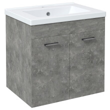 Mueble de Baño Gris 60 x 45.5 x 60 cm