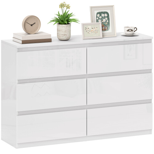 Homcom Cómoda para Dormitorio Blanco 112 x 34 x 75 cm