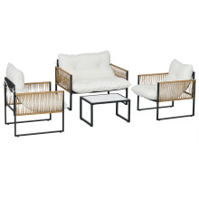 Conjunto de Jardín Beige 106 x 70 x 72 cm