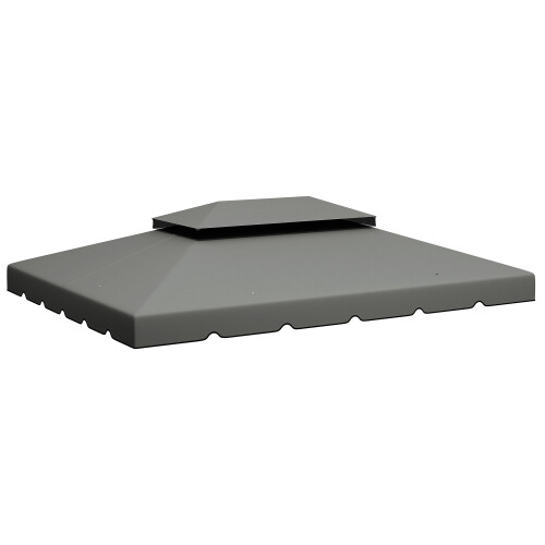 Outsunny Techo de Repuesto Gris 400 x 300 cm